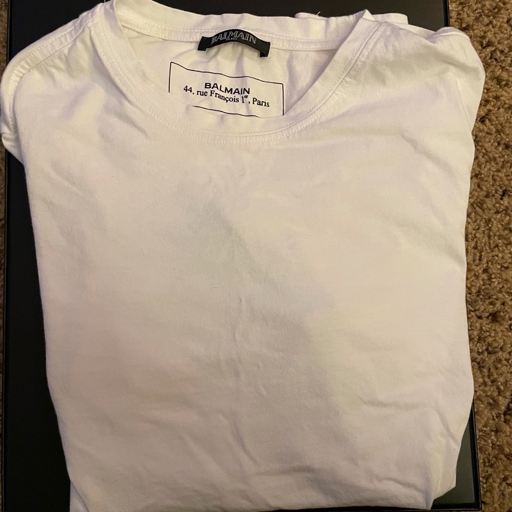 Balmain designer Men’s T-shirt size Medium